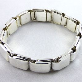 Pure Silver Spring Link Bangle