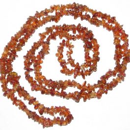 Hessonite Garnet Chip Necklace